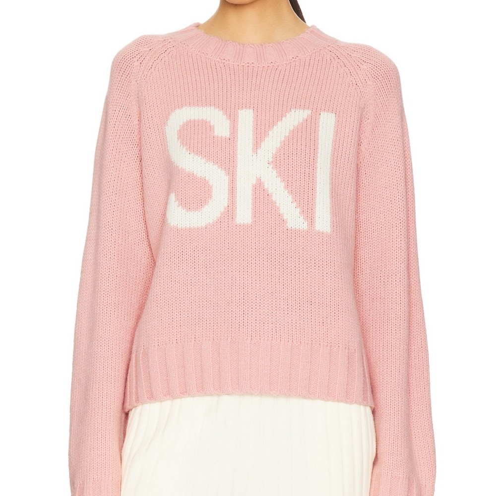 lovers and friends pink ski sweater